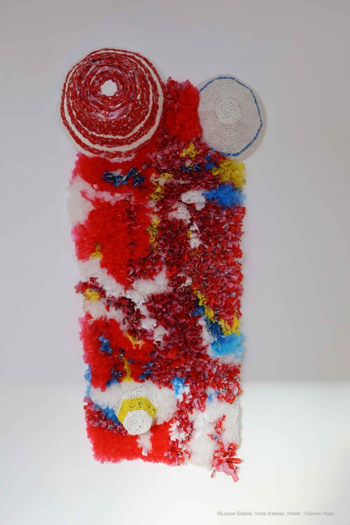 Œuvre de Océane Haye exposé lors de sa visite d'atelier